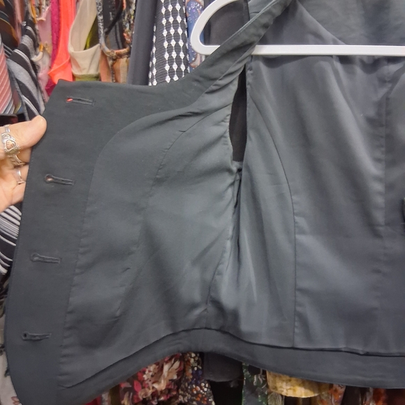 Abercrombie & Fitch Black Tailored Button Vest - Picture 5 of 5